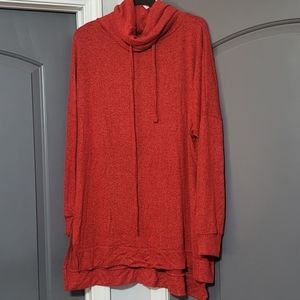 Red Cowl Neck Sweater